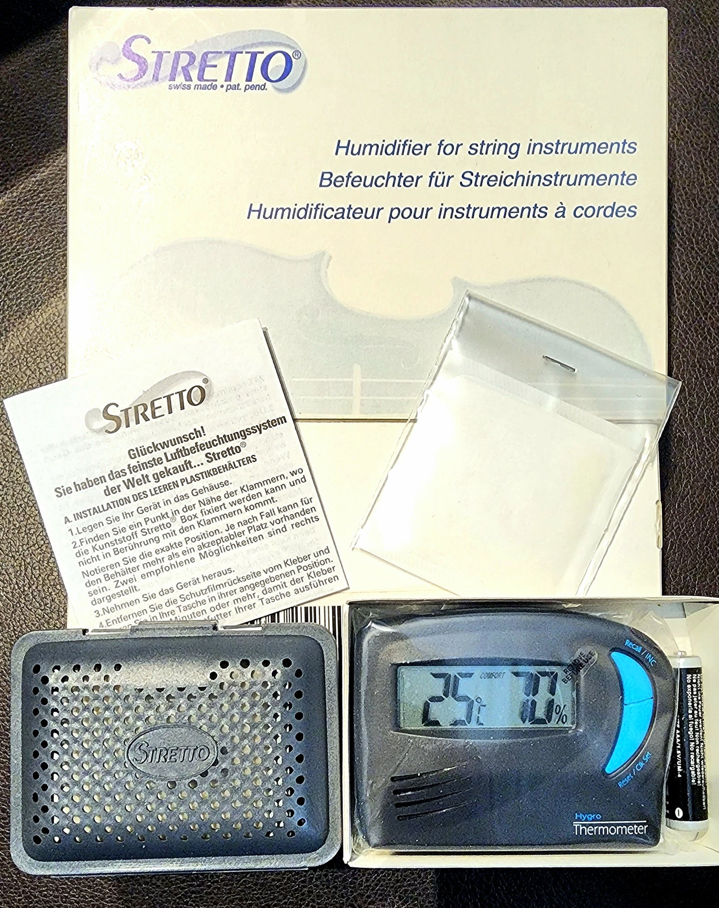 Stretto Humidifier for Stringed Instruments