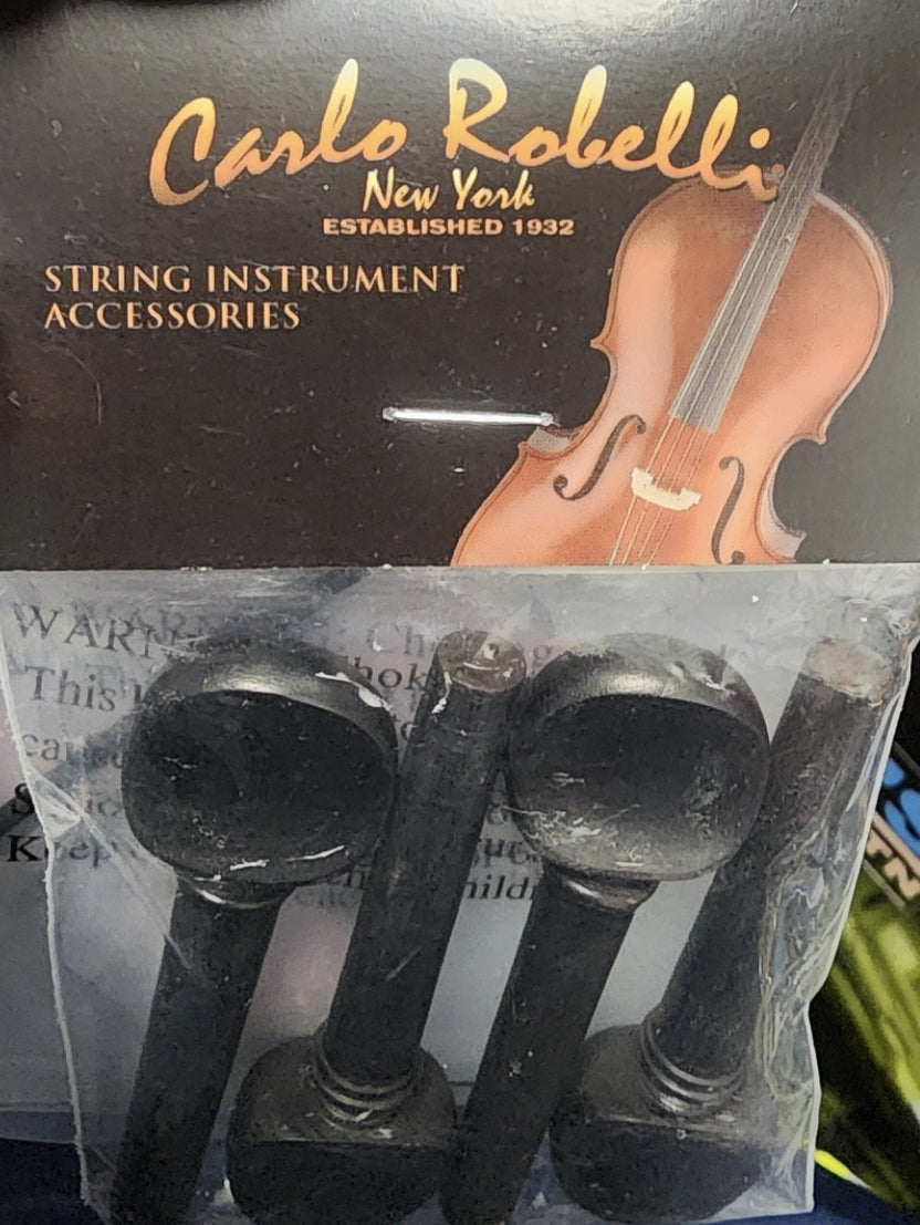 geared violin tuning pegs Carlo Robelli 4/4 Violin Standard Tuning Peg set – The Star Music Shop