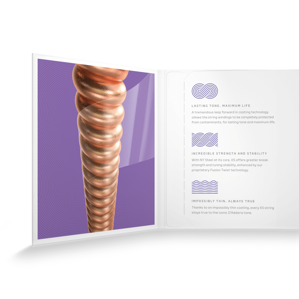 D'Addario 11-52 Custom Light Coated Acoustic Guitar Strings (XSAPB1152)