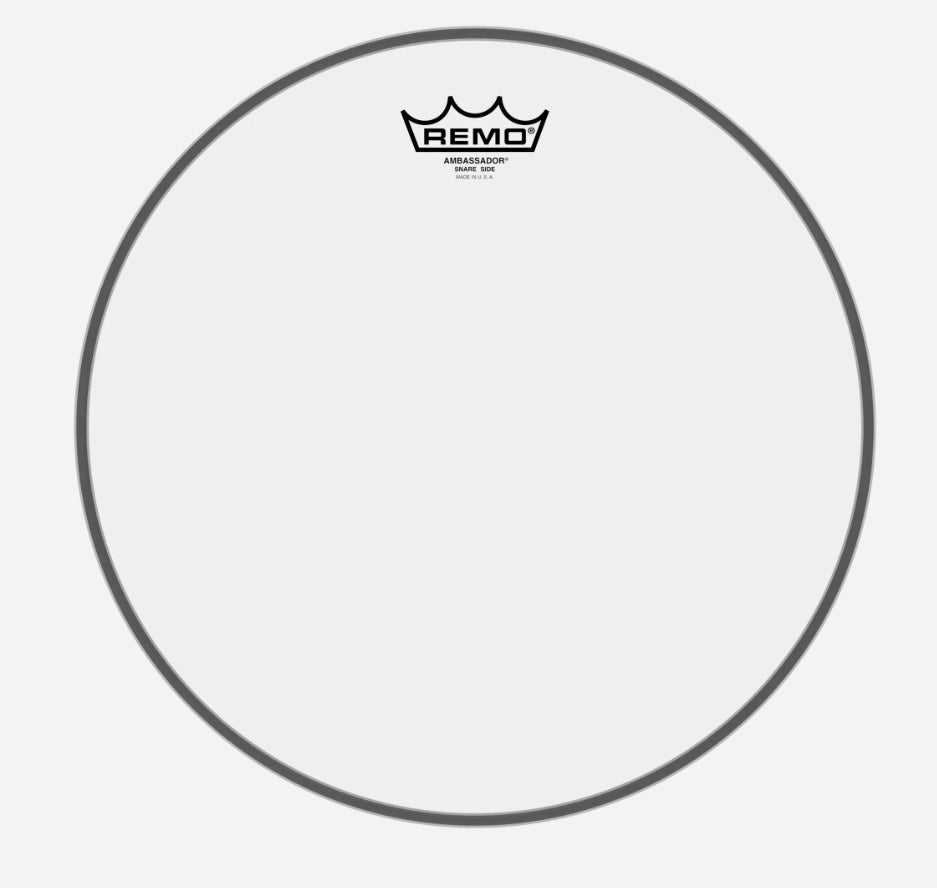 Remo Ambassador Clear Snare Side, No Collar, Drumhead - 13 inch