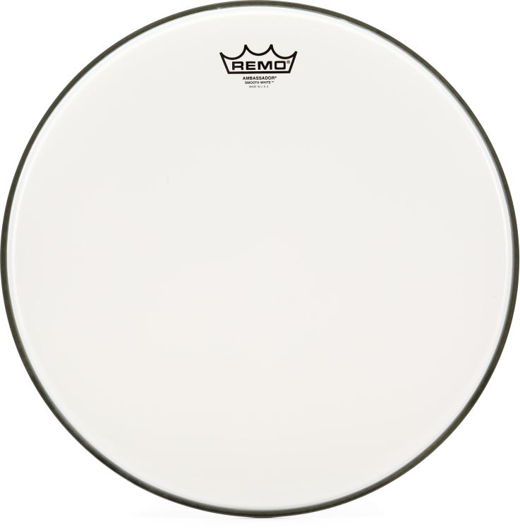 Remo Ambassador Smooth White Batter Drumhead - 15 inch