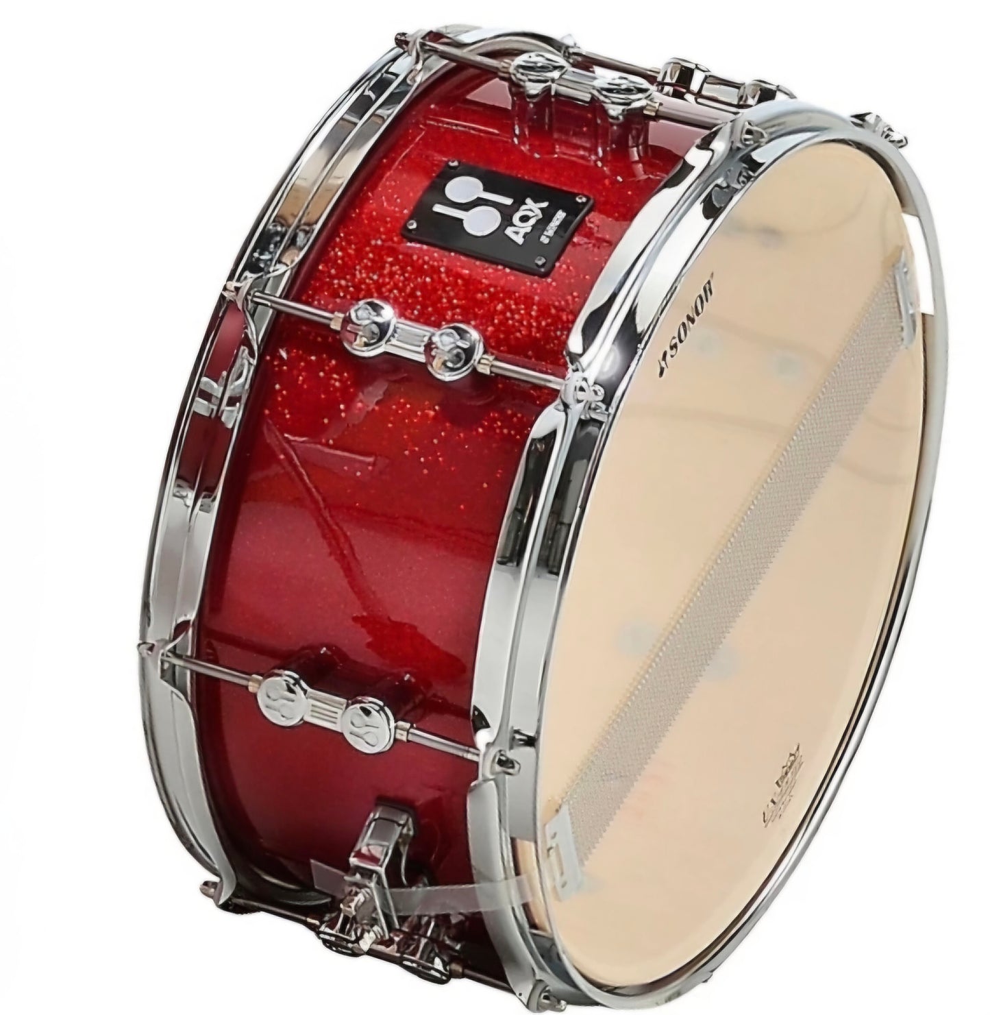 Sonor 14x6 AQX Snare Drum - Red Moon finish