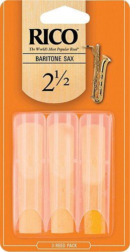 Rico by D'Addario Baritone Sax Reeds, Strength 2.5, 3-pack