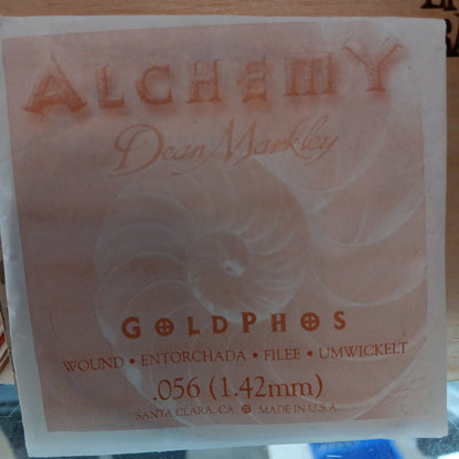 Cuerda simple Dean Markley Alchemy Goldphos .056(1.42)