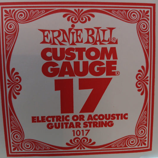 Ernie Ball Custom Gauge Nickel Wound Single Strings 1017/17
Gauge