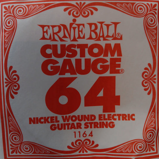 Cuerdas individuales Ernie Ball Custom Gauge Nickel Wound 1164/64
 Indicador