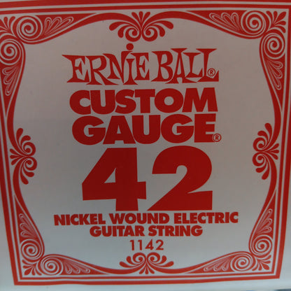 Ernie Ball Custom Gauge Nickel Wound Single Strings 1142/42
Gauge