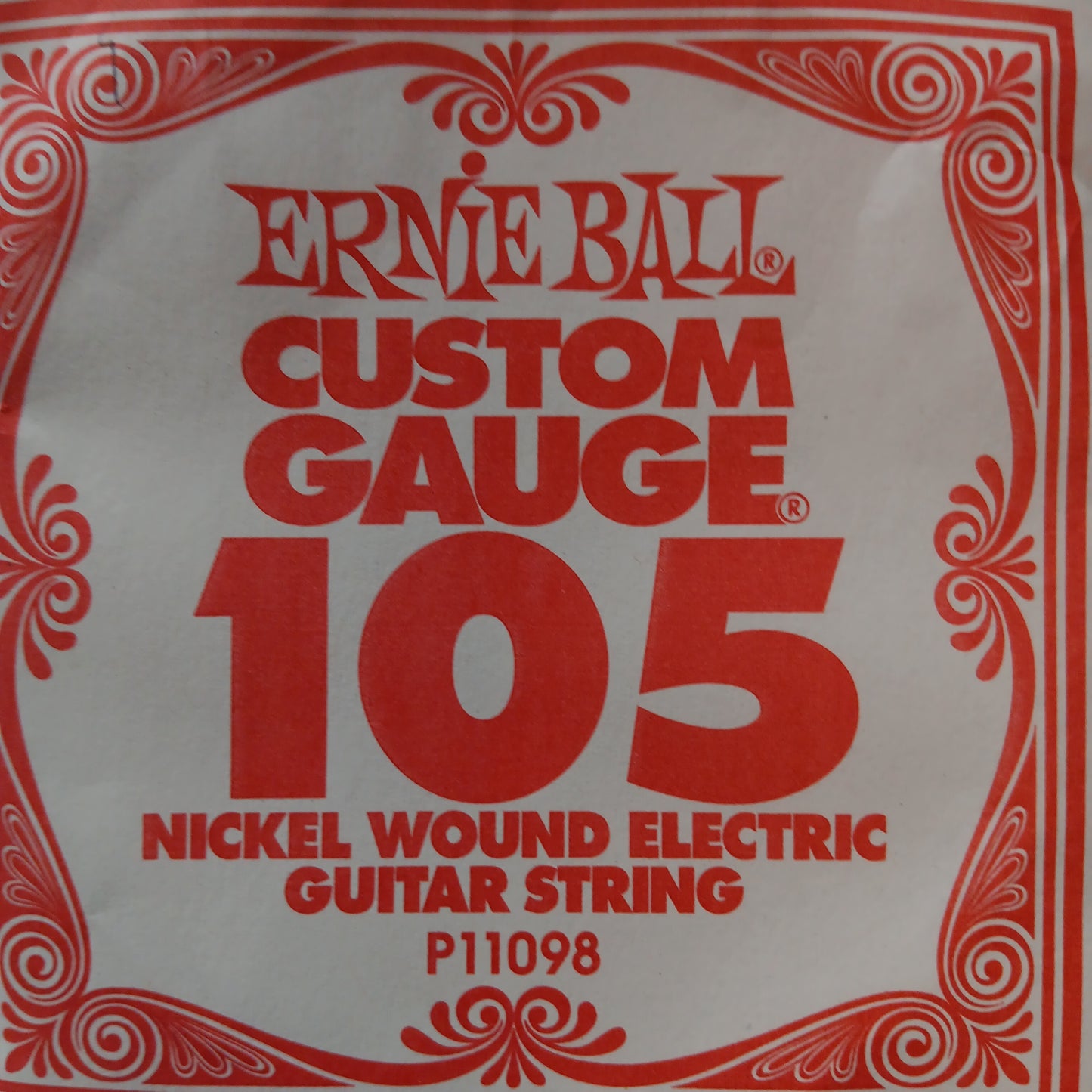 Ernie Ball Custom Gauge Nickel Wound Single Strings P11098/105
Gauge