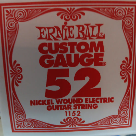 Ernie Ball Custom Gauge Nickel Wound Single Strings 1152/52
Gauge
