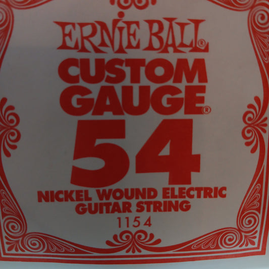 Ernie Ball Custom Gauge Nickel Wound Single Strings 1154/ 54 Gauge