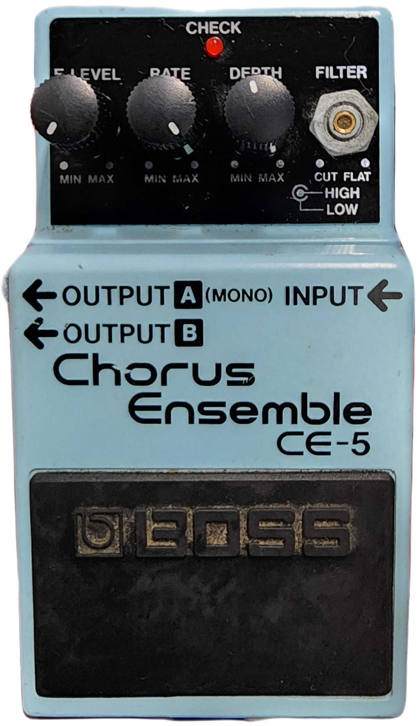 BOSS CE-5 Chorus Ensemble Guitar Pedal (Damaged filter knob, but works)
