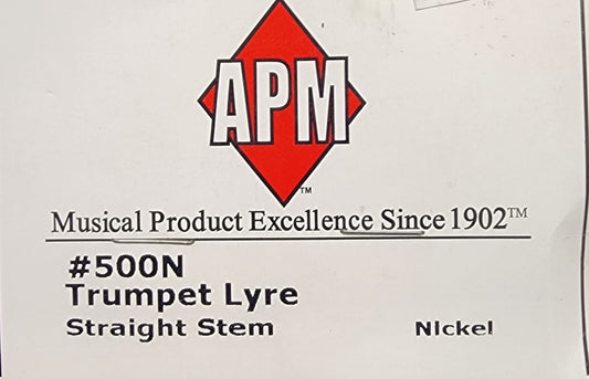 American Plating APM 500N Straight Stem Plated Trumpet Lyre