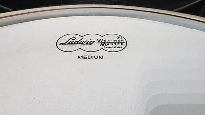 Ludwig LM404 Acrolite 5x14" 8-Lug Aluminum Snare Drum with Black/White Badge - Black Galaxy - UFO CASE & Rubber Pad INCLUDED - "Blackrolite"