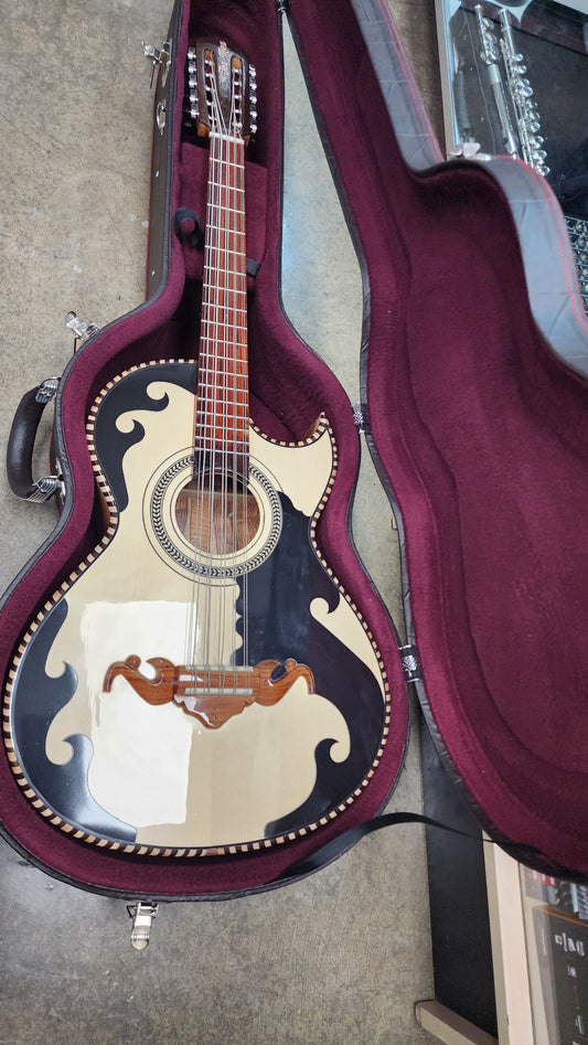 Tex-Mex Bajo Quinto - Palo Escrito back & sides - Sitka Spruce Top - FREE custom case included!