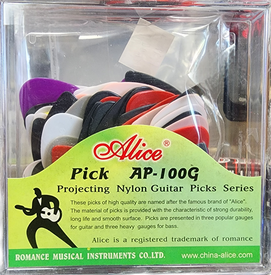 Alice AP-100G Nylon Guitar Picks Pack (0.81mm)
