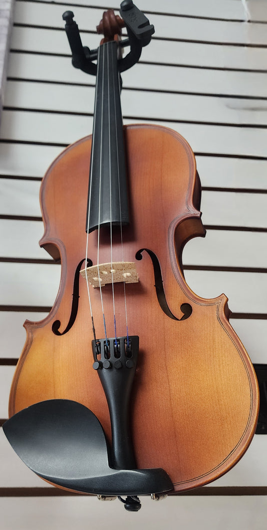 Mendini by Cecilio Violin 4/4 Full Size - Fiddle MV 300 Satin Antique Finish