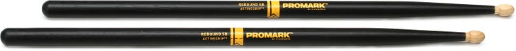 Promark Rebound Drumsticks with ActiveGrip - 5B - Wood Tip