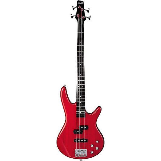 Bajo eléctrico de 4 cuerdas Ibanez GSR200 transparente rojo