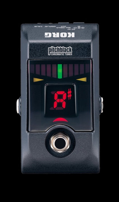 KORG PITCH BLACK GUITAR CHROMATIC TUNER PEDAL PB-01