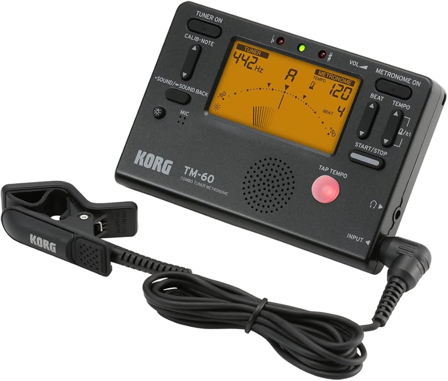 Korg TM60C Tuner w/ Contact Clip-on Microphone