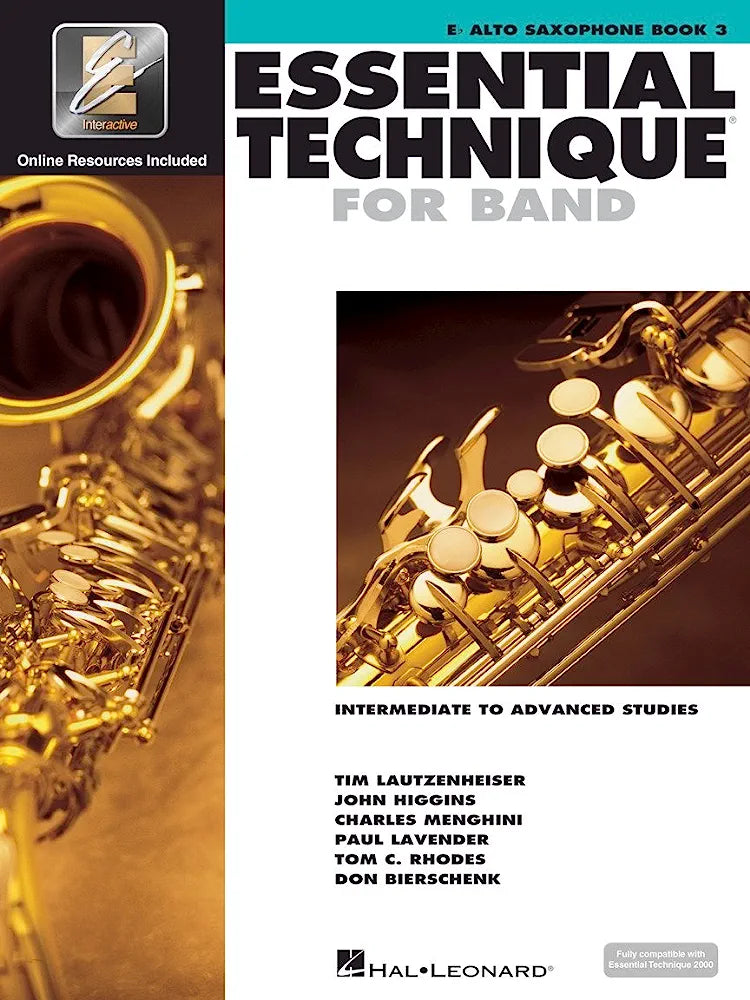 Técnica esencial para banda (Eɓ Alto Sax - Libro 3)