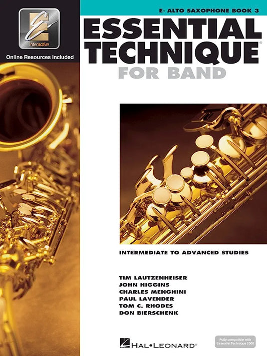 Essential Technique for Band (Eɓ Alto Sax - Book 3)
