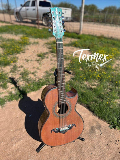 Tex-Mex Bajo Quinto (Spanish Cedar Body, Metal Flake Finish) - FREE custom case included!! Audio clip!!