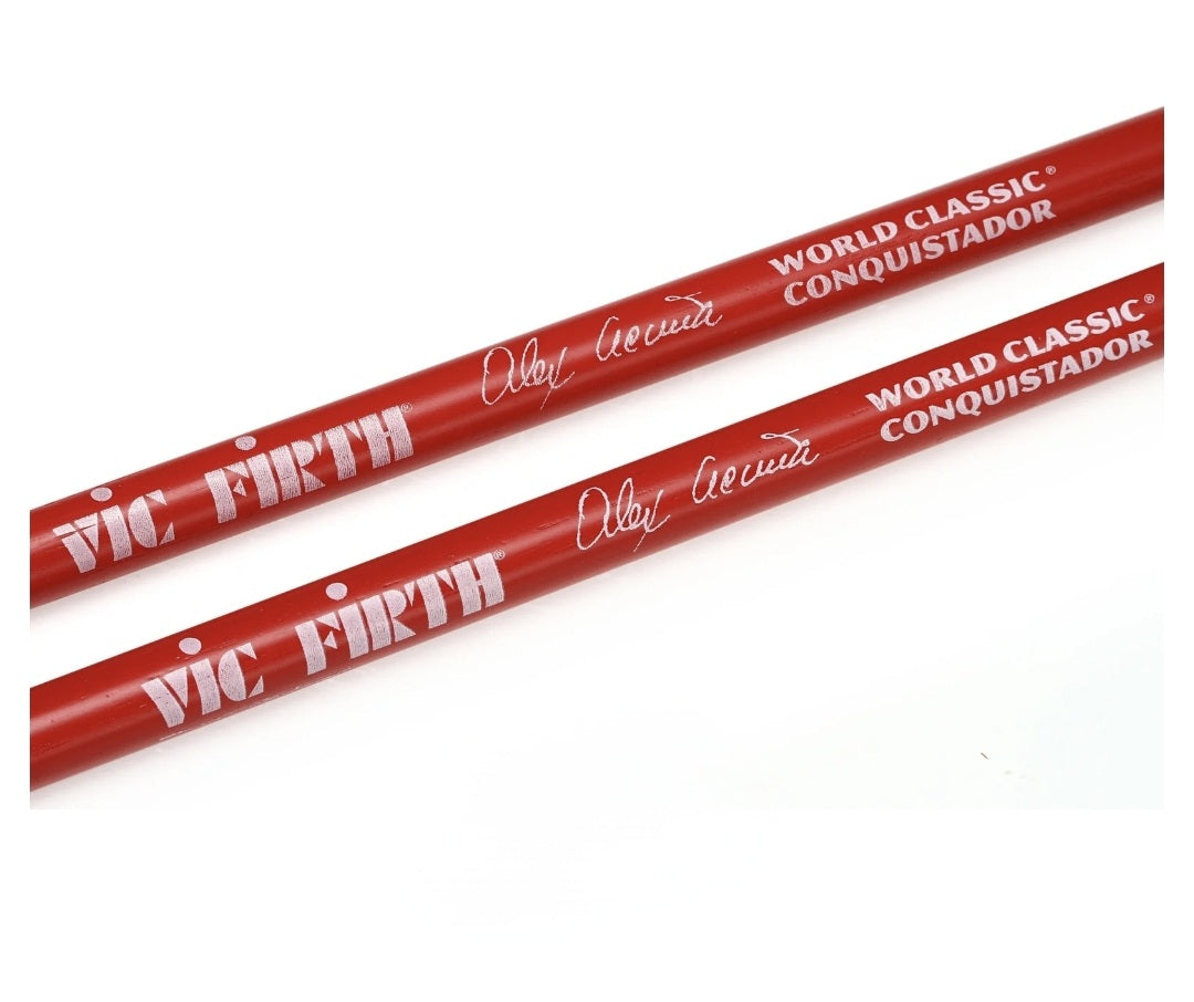 Vic Firth SAA Alex Acuna "Conquistador" (Red) timbale sticks