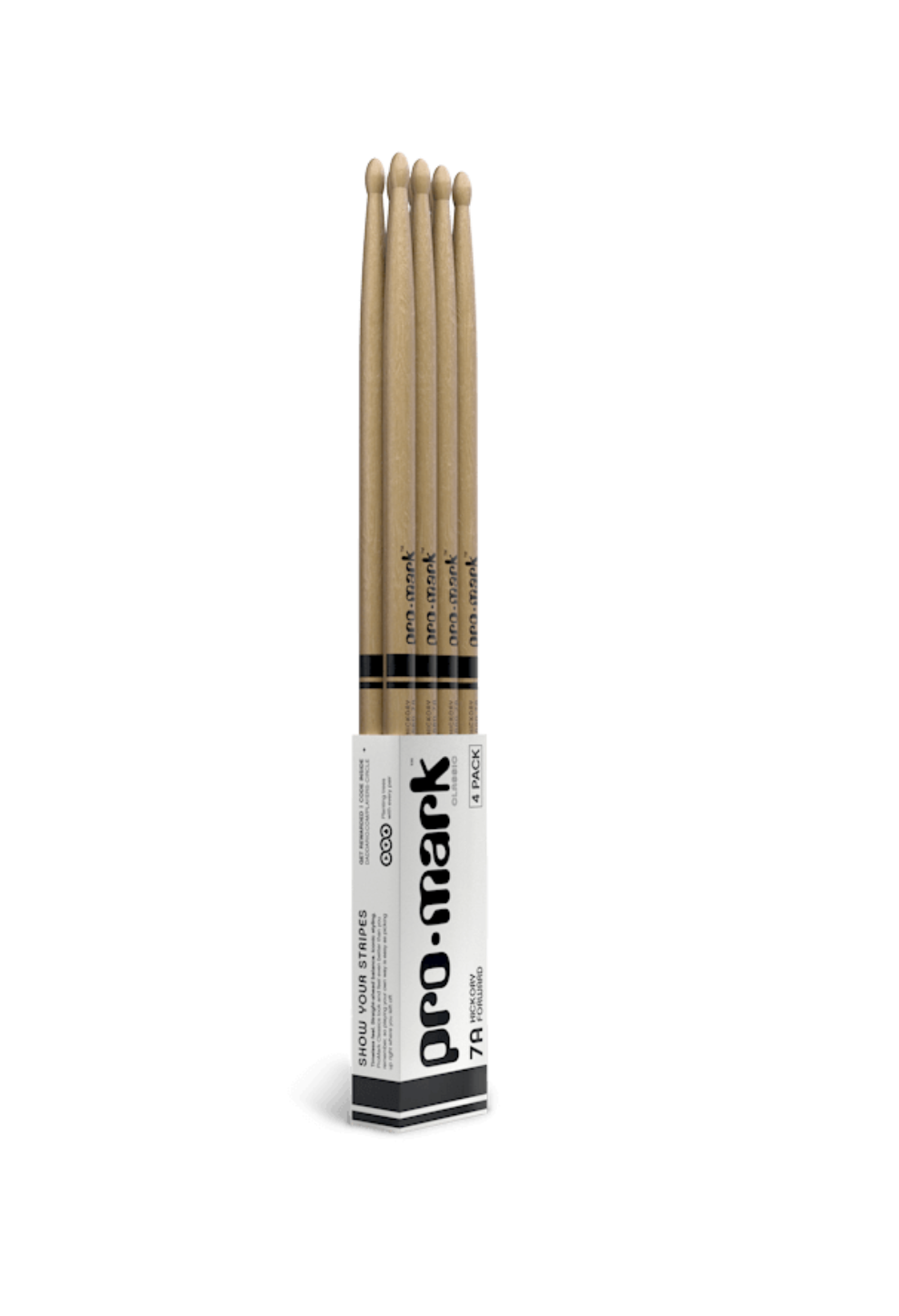 PROMARK 7A Hickory Drumsticks 4 Pack