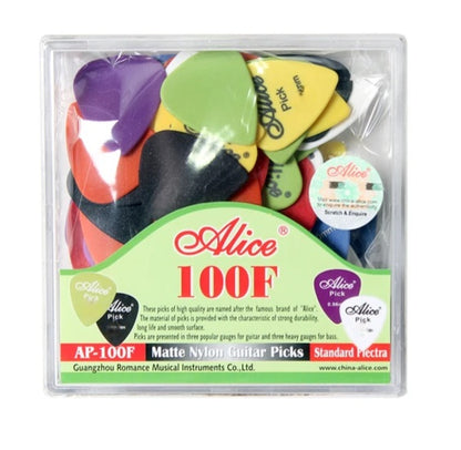 Alice AP-100F Matte Nylon Guitar Picks Pack (0.81mm)