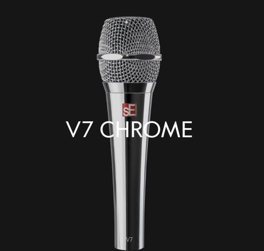 sE Electronics V7 (Chrome) Handheld Supercardioid Dynamic Microphone