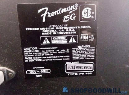 Fender Frontman 15G Guitar Amp