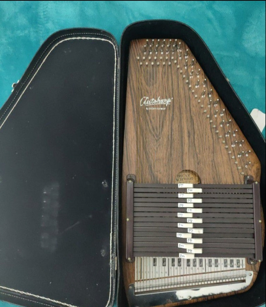 Oscar Schmidt Autoharp with case