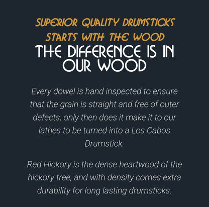 Los Cabos Jazz Red Hickory Drum sticks