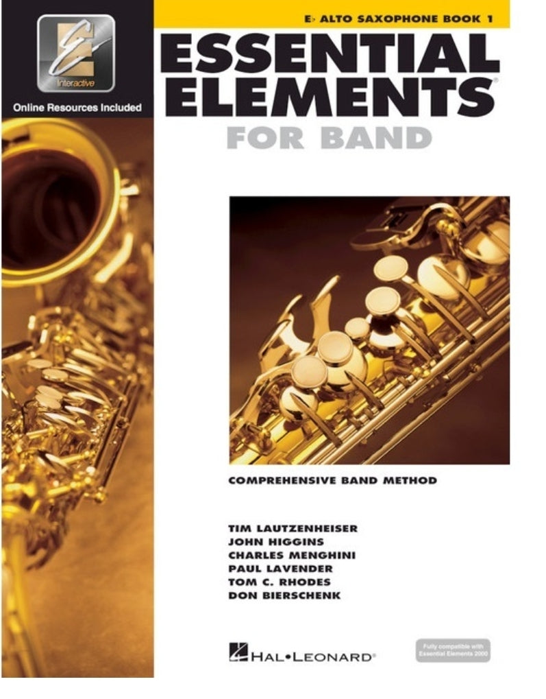 Elementos esenciales para la banda (Eɓ Alto Sax - Libro 1)