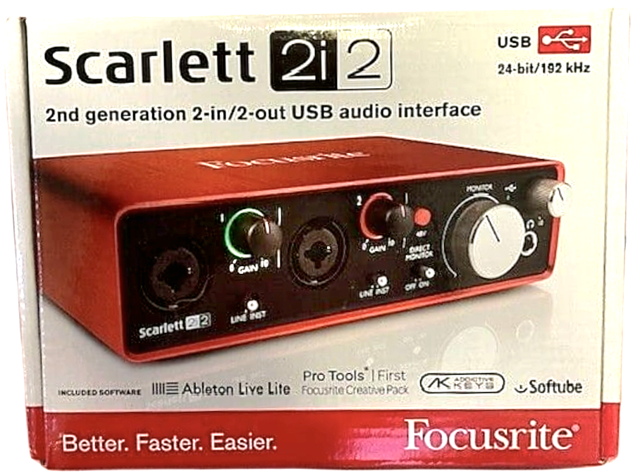 Focusrite Scarlett 2i2 Gen 2 USB Audio Interface