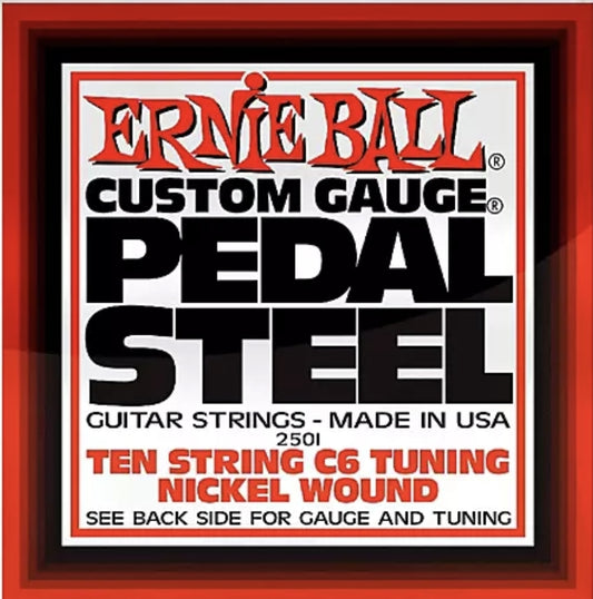Ernie Ball 2501 10-String C6 Tuning, Pedal Steel Guitar Strings (.012-.066)