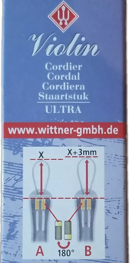 Cordal auténtico Wittner para violín Ultra (Saitenhalter) 4/4