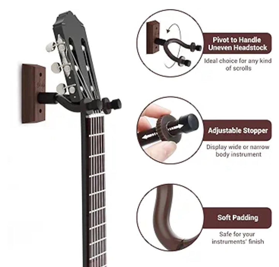 Percha de pared para guitarra Ohuhu