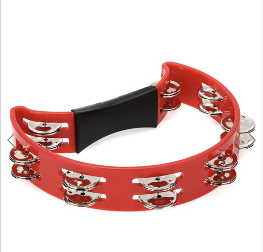 Cardinal Percussion Double-row Tambourine - Red