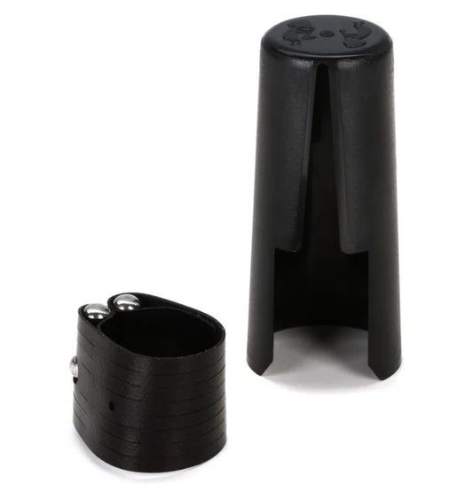 Rovner Dark Ligature and Cap for Rubber Bb Clarinet Mouthpiece - 1R