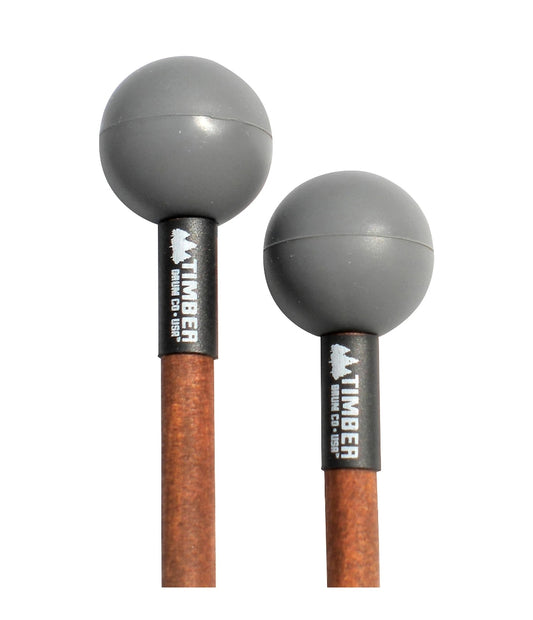 Mazos de goma dura con mangos de madera maciza de Timber Drum Company THR4