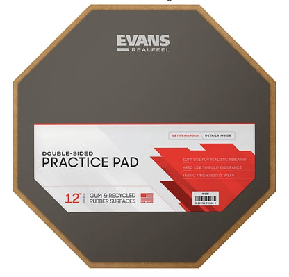 Evans 12-inch REALFEEL Speed Practice Pad (Double Sided)