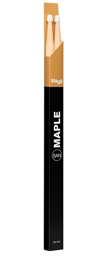 STAGG SM5AN Maple Drum sticks with Wood tip - Size 5AN