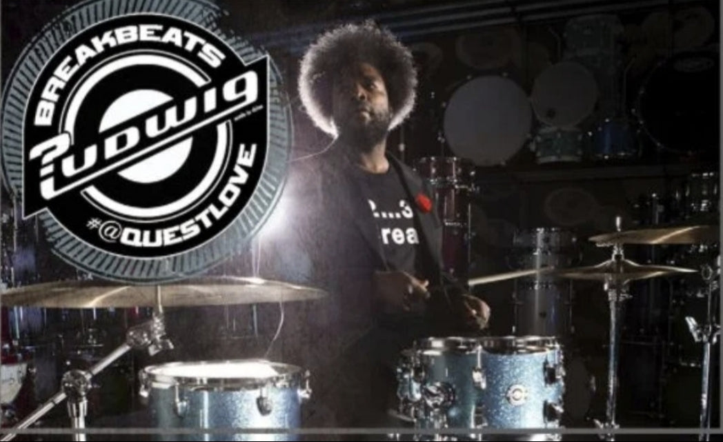 Ludwig Breakbeats by Questlove  4-Piece Shell Pack (Silver Sparkle) Drum Kit