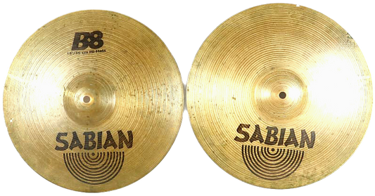 Sabian 14" B8 Hi-Hat Cymbal Pair
