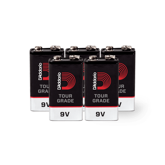 D'Addario TOUR-GRADE 9V BATTERY 5-PACK