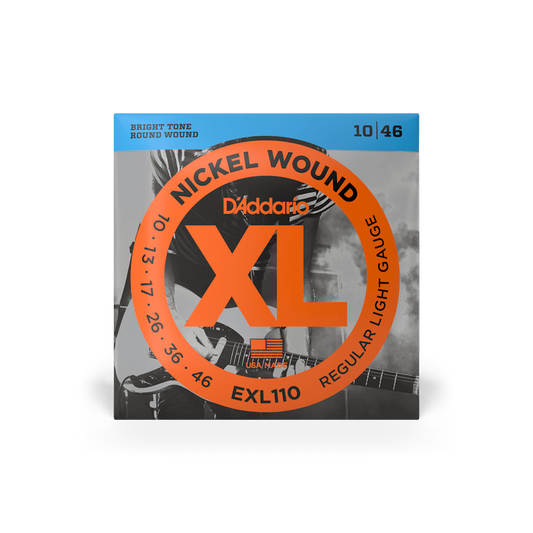 D'Addario 10-46 Nickel Wound XL Electric Guitar Strings (EXL110)