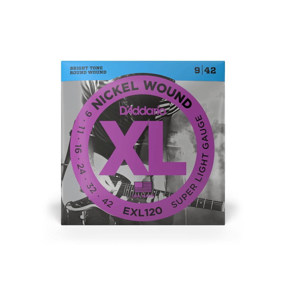 Cuerdas para guitarra eléctrica D'Addario 09-42 Super Light XL de níquel (EXL120)