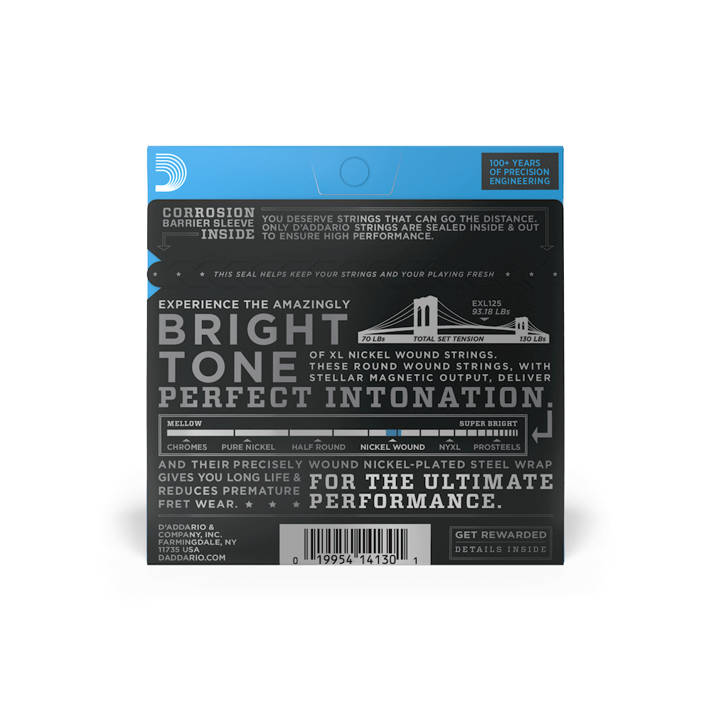 Cuerdas para guitarra eléctrica D'Addario 09-46 Super Light Top/Regular Bottom, XL, níquel (EXL125)